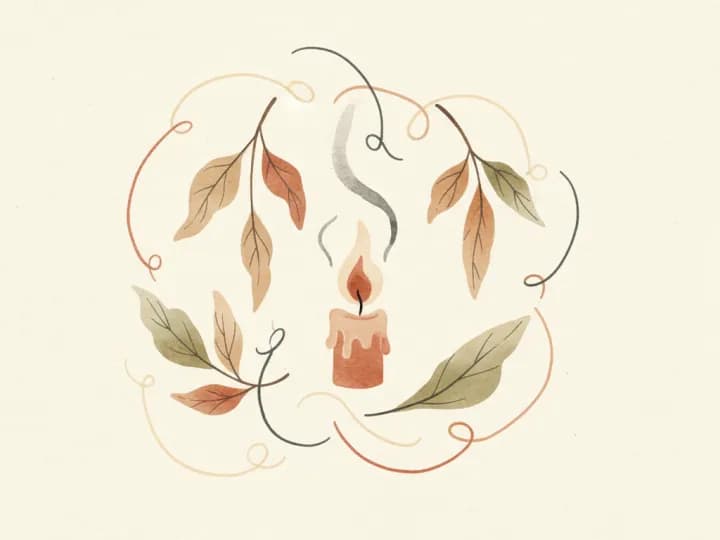 Abstract illustration of burnout and exhaustion