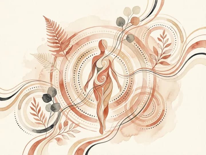 Abstract illustration of personality traits and patterns