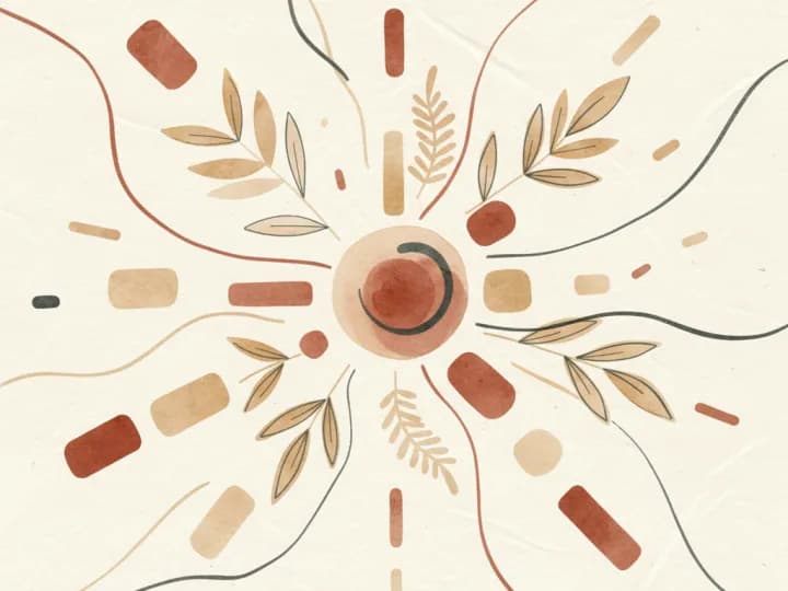 Abstract illustration of attention and focus