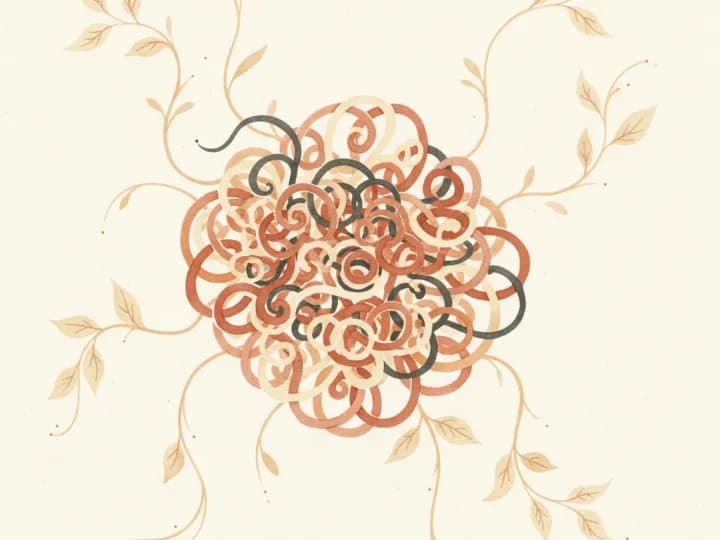 Abstract illustration of anxiety and worry