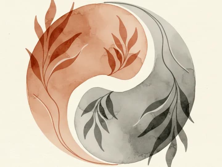 Abstract illustration of positive and negative emotional awareness