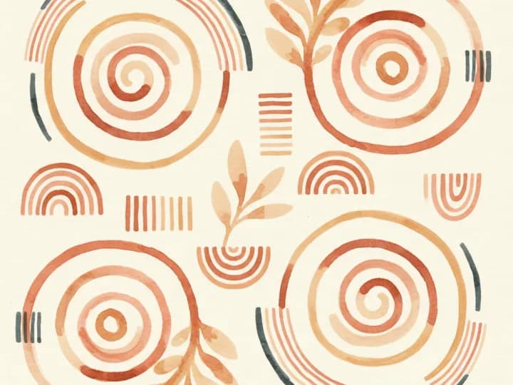 Abstract illustration of repetitive patterns and routines