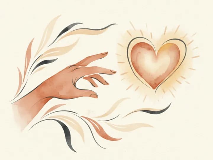 Abstract illustration of empathy and feeling with others
